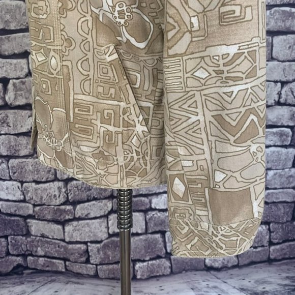 Chico's Tan & White Jean Style Jacket Size M - Picture 6 of 10